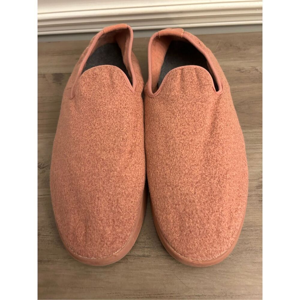 Allbirds Men's Merino Wool Lounger Slippers sz 13 coral pink lounge home relax